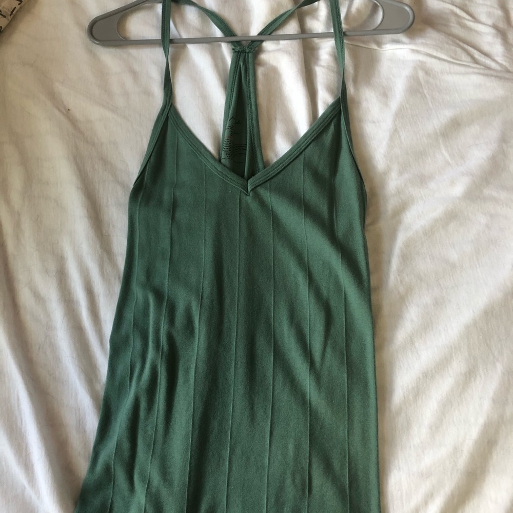 Green tank top